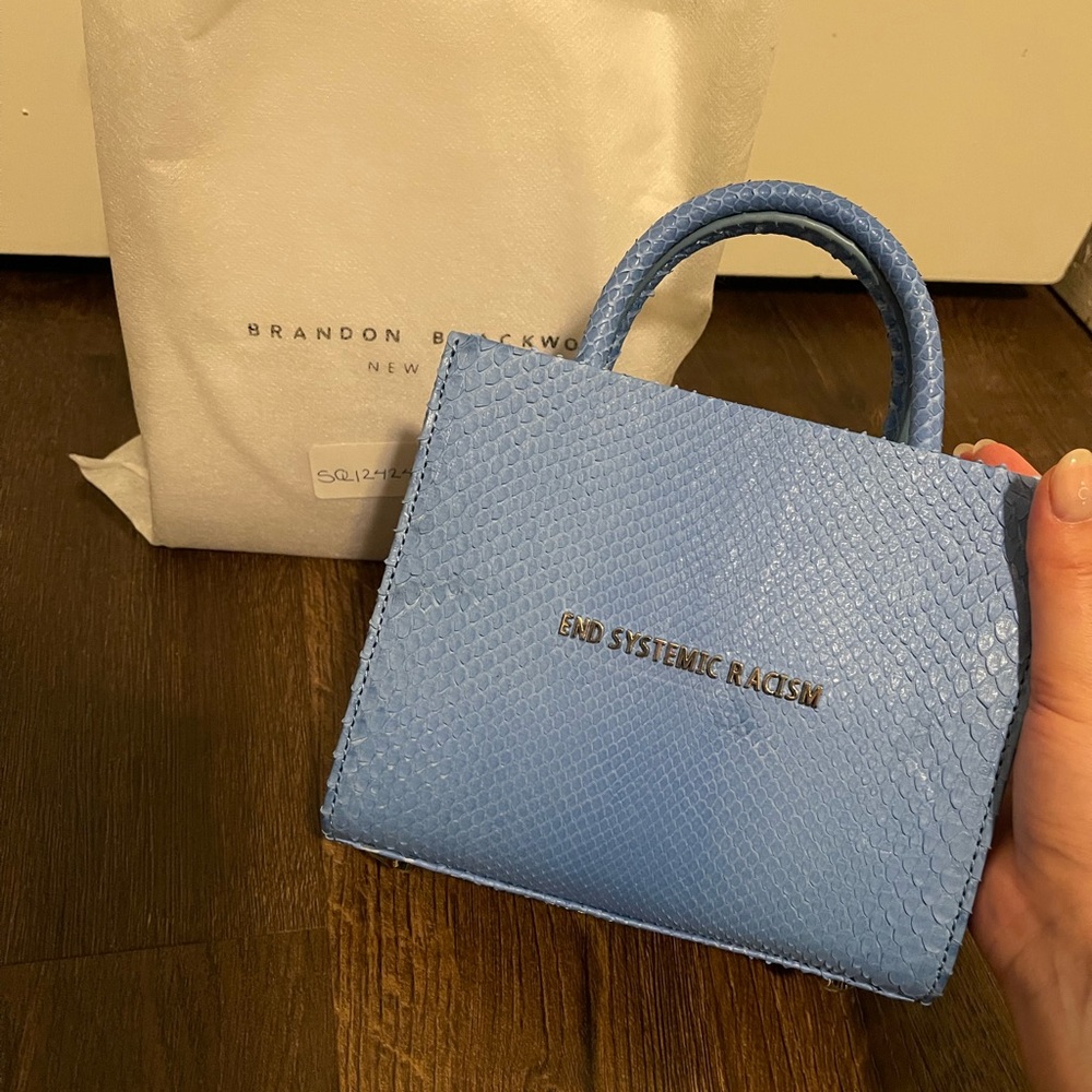 Brandon Blackwood Snakeskin Mini Bag NWT